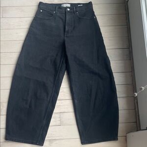 Everlane Black Barrel Leg Jeans